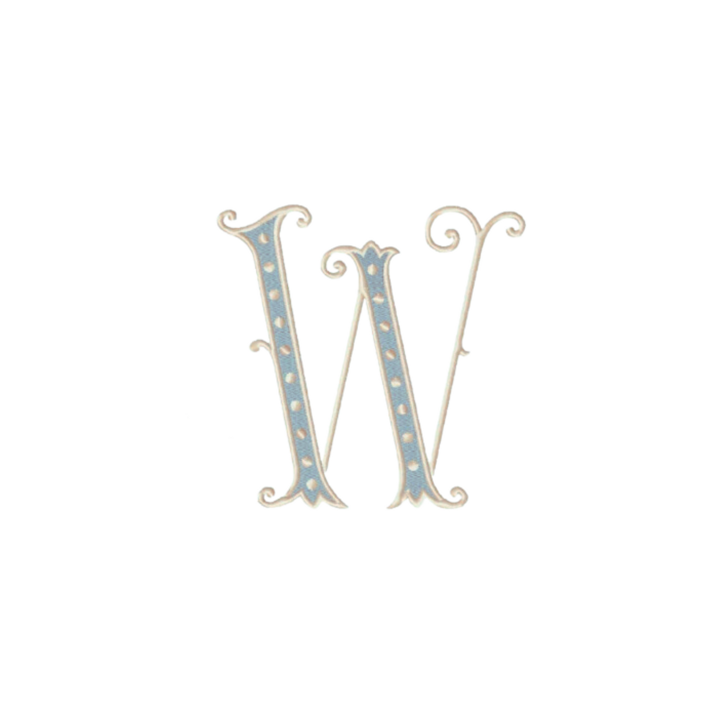 Single Letter Monogrammed Cocktail Napkin - Arabian Nights